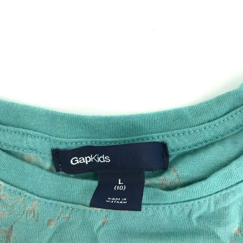 Gap Kid’s Girl’s Short Sleeve Crew Neck T-Shirt Kid’s Youth Size Large 10